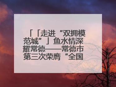 「走进“双拥模范城”」鱼水情深耀常德——常德市第三次荣膺“全国双拥模范城”