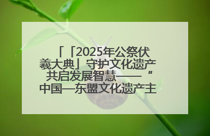 「2025年公祭伏羲大典」守护文化遗产 共启发展智慧——“中国—东盟文化遗产主题对话”侧记