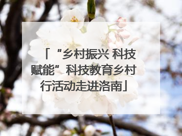 “乡村振兴 科技赋能”科技教育乡村行活动走进洛南