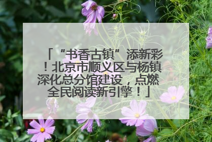 “书香古镇”添新彩！北京市顺义区与杨镇深化总分馆建设，点燃全民阅读新引擎！