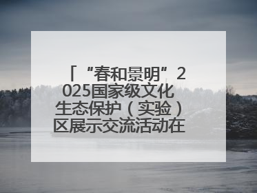 “春和景明”2025国家级文化生态保护（实验）区展示交流活动在洛举办