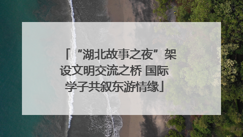 “湖北故事之夜”架设文明交流之桥 国际学子共叙东游情缘