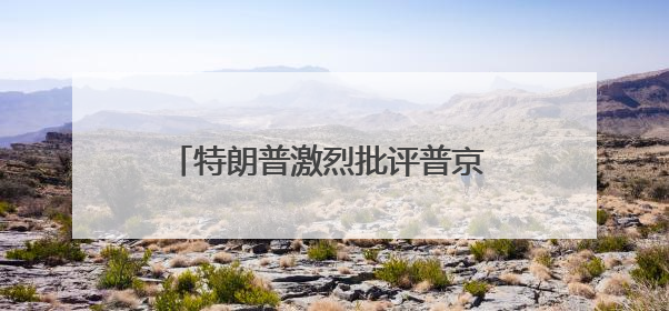 特朗普激烈批评普京 克宫回应：或因情绪过载 仍感谢其推动和谈