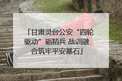 甘肃灵台公安“四轮驱动”砺精兵 战训融合筑牢平安基石