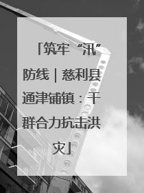 筑牢“汛”防线｜慈利县通津铺镇：干群合力抗击洪灾