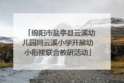 绵阳市盐亭县云溪幼儿园同云溪小学开展幼小衔接联合教研活动