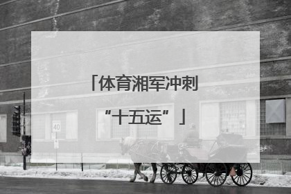 体育湘军冲刺“十五运”