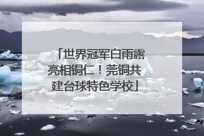 世界冠军白雨露亮相铜仁！莞铜共建台球特色学校