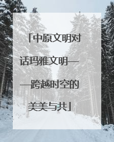 中原文明对话玛雅文明——跨越时空的美美与共