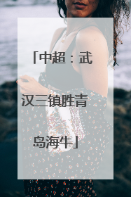 中超：武汉三镇胜青岛海牛