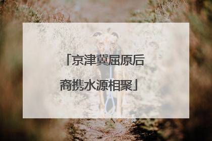 京津冀屈原后裔携水源相聚