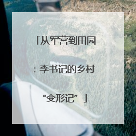 从军营到田园：李书记的乡村 “变形记”
