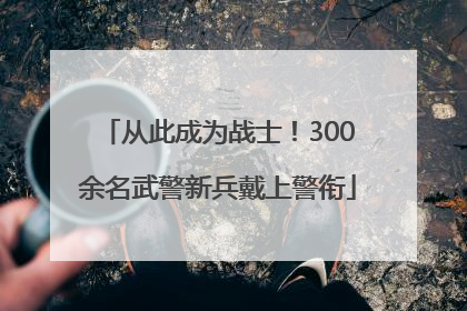 从此成为战士！300余名武警新兵戴上警衔