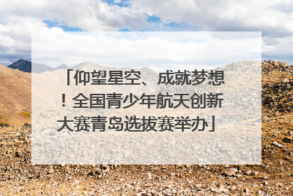仰望星空、成就梦想！全国青少年航天创新大赛青岛选拔赛举办