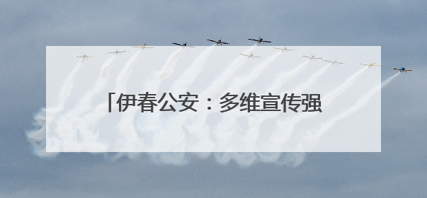 伊春公安：多维宣传强意识 全警聚力护平安