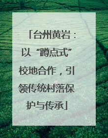 台州黄岩：以“蹲点式”校地合作，引领传统村落保护与传承