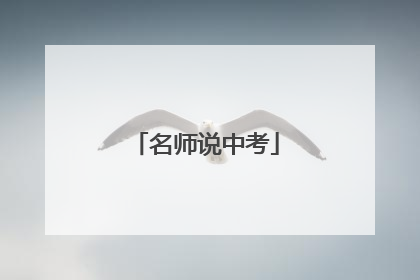 名师说中考