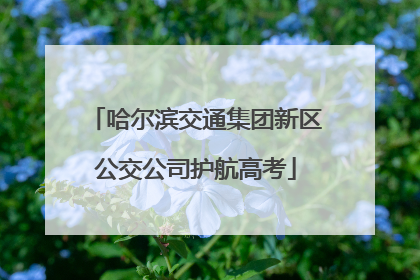 哈尔滨交通集团新区公交公司护航高考