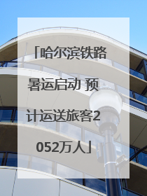 哈尔滨铁路暑运启动 预计运送旅客2052万人