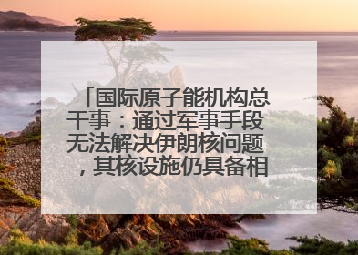 国际原子能机构总干事：通过军事手段无法解决伊朗核问题，其核设施仍具备相关产能，只需要数月就能生产出浓缩铀