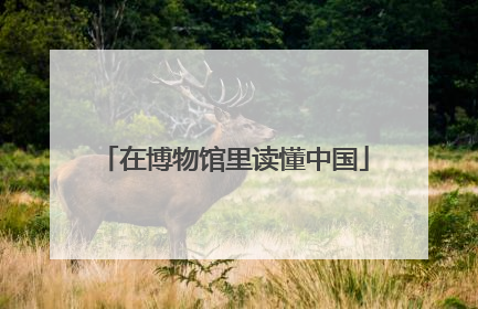 在博物馆里读懂中国