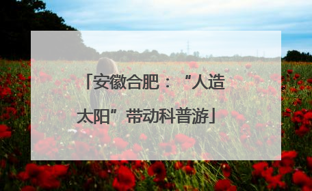 安徽合肥：“人造太阳”带动科普游