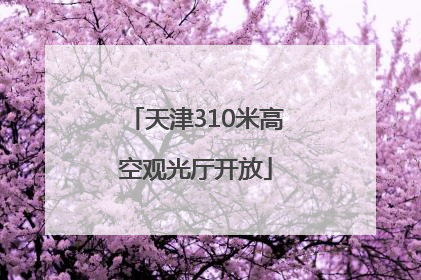 天津310米高空观光厅开放