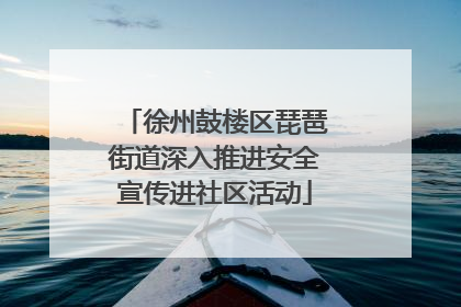 徐州鼓楼区琵琶街道深入推进安全宣传进社区活动