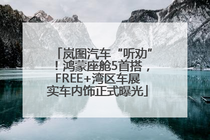 岚图汽车“听劝”！鸿蒙座舱5首搭，FREE+湾区车展实车内饰正式曝光