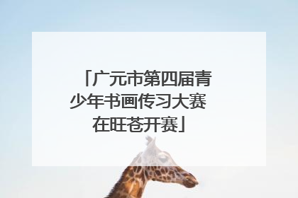 广元市第四届青少年书画传习大赛在旺苍开赛