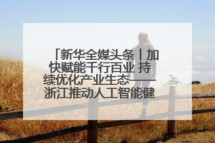 新华全媒头条丨加快赋能千行百业 持续优化产业生态——浙江推动人工智能健康有序发展观察