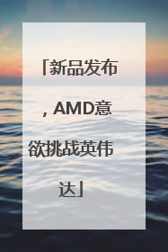 新品发布，AMD意欲挑战英伟达