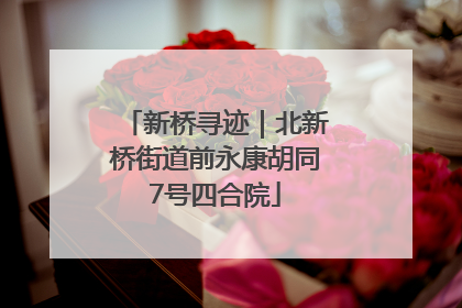 新桥寻迹｜北新桥街道前永康胡同7号四合院