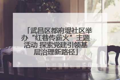 武昌区都府堤社区举办“红巷传薪火”主题活动 探索党建引领基层治理新路径