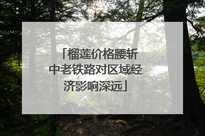 榴莲价格腰斩 中老铁路对区域经济影响深远