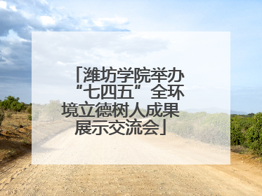 潍坊学院举办“七四五”全环境立德树人成果展示交流会