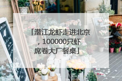 潜江龙虾走进北京，100000只虾席卷大厂餐桌