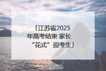 江苏省2025年高考结束 家长“花式”迎考生