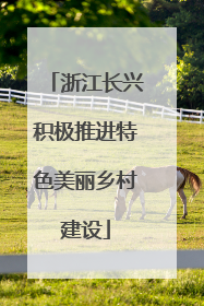 浙江长兴积极推进特色美丽乡村建设