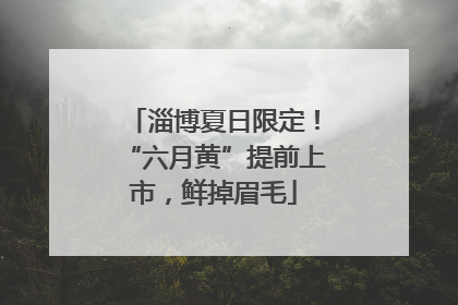 淄博夏日限定！“六月黄”提前上市，鲜掉眉毛