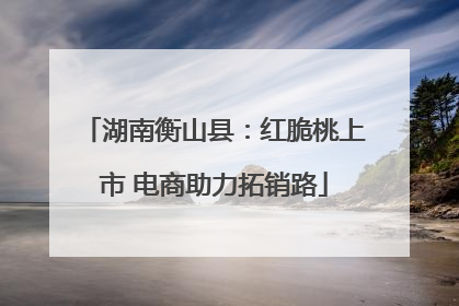 湖南衡山县：红脆桃上市 电商助力拓销路