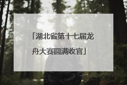湖北省第十七届龙舟大赛圆满收官