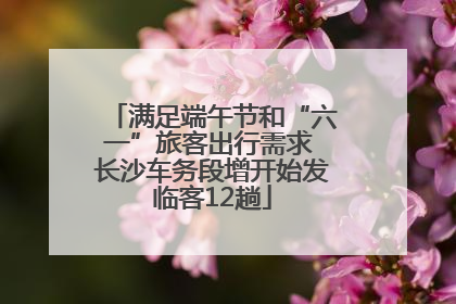 满足端午节和“六一”旅客出行需求 长沙车务段增开始发临客12趟