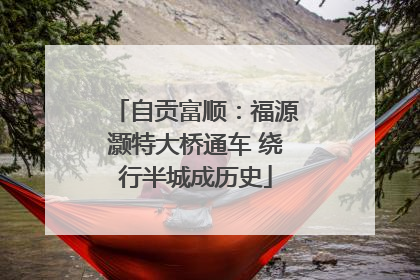 自贡富顺：福源灏特大桥通车 绕行半城成历史