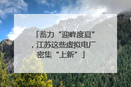 蓄力“迎峰度夏”，江苏这些虚拟电厂密集“上新”