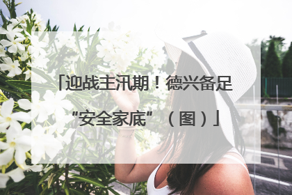迎战主汛期！德兴备足“安全家底”（图）
