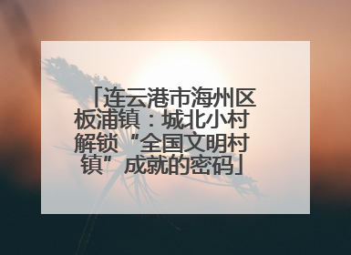 连云港市海州区板浦镇：城北小村解锁“全国文明村镇”成就的密码