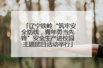 辽宁铁岭“筑牢安全防线，青年勇当先锋”安全生产进校园主题团日活动举行