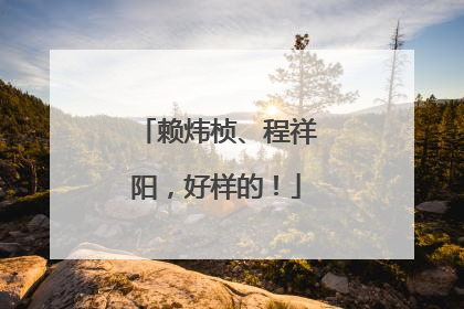 赖炜桢、程祥阳，好样的！