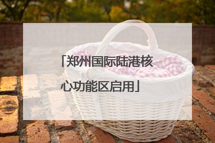 郑州国际陆港核心功能区启用